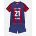 Barcelona Frenkie de Jong #21 Barnkläder Hemma matchtröja till baby 2023-24 Kortärmad (+ Korta byxor) Billigt